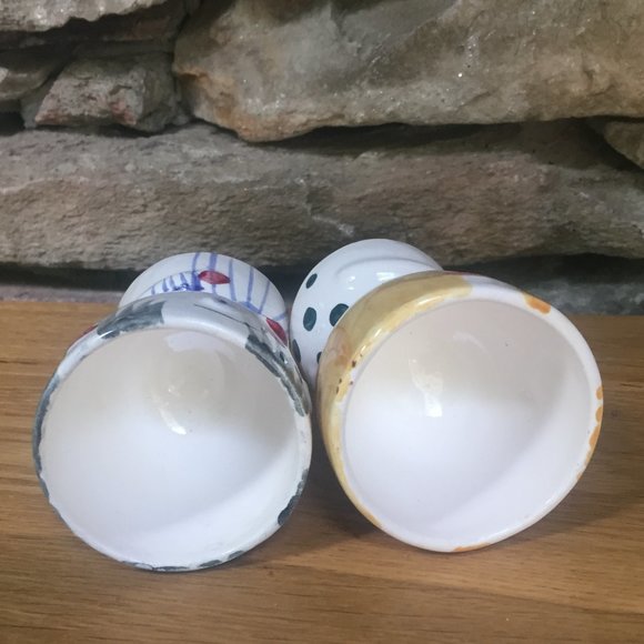 VTG Egg Cup Faces People MCM Japan Succulents Boho - Picture 9 of 9